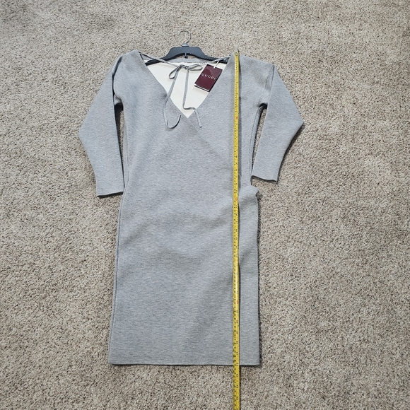 Gucci Wool-Blend Gray Stretch Dress Size S NWT - Picture 8 of 16